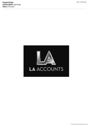 Logo Design by Creative Desk for LA Accountants | Design: #24692669