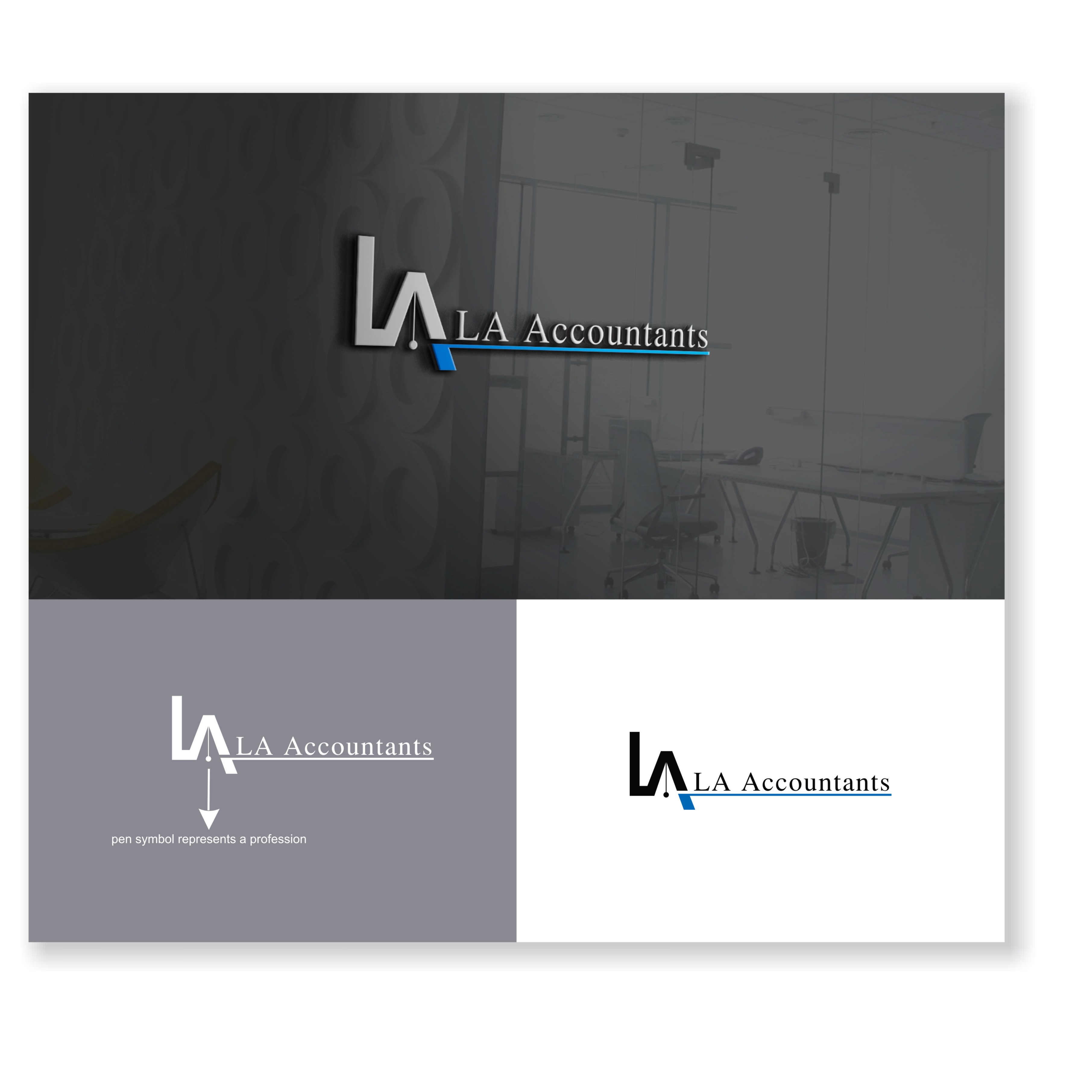 Logo-Design von NAGHA_artstudio für LA Accountants | Design #24711446