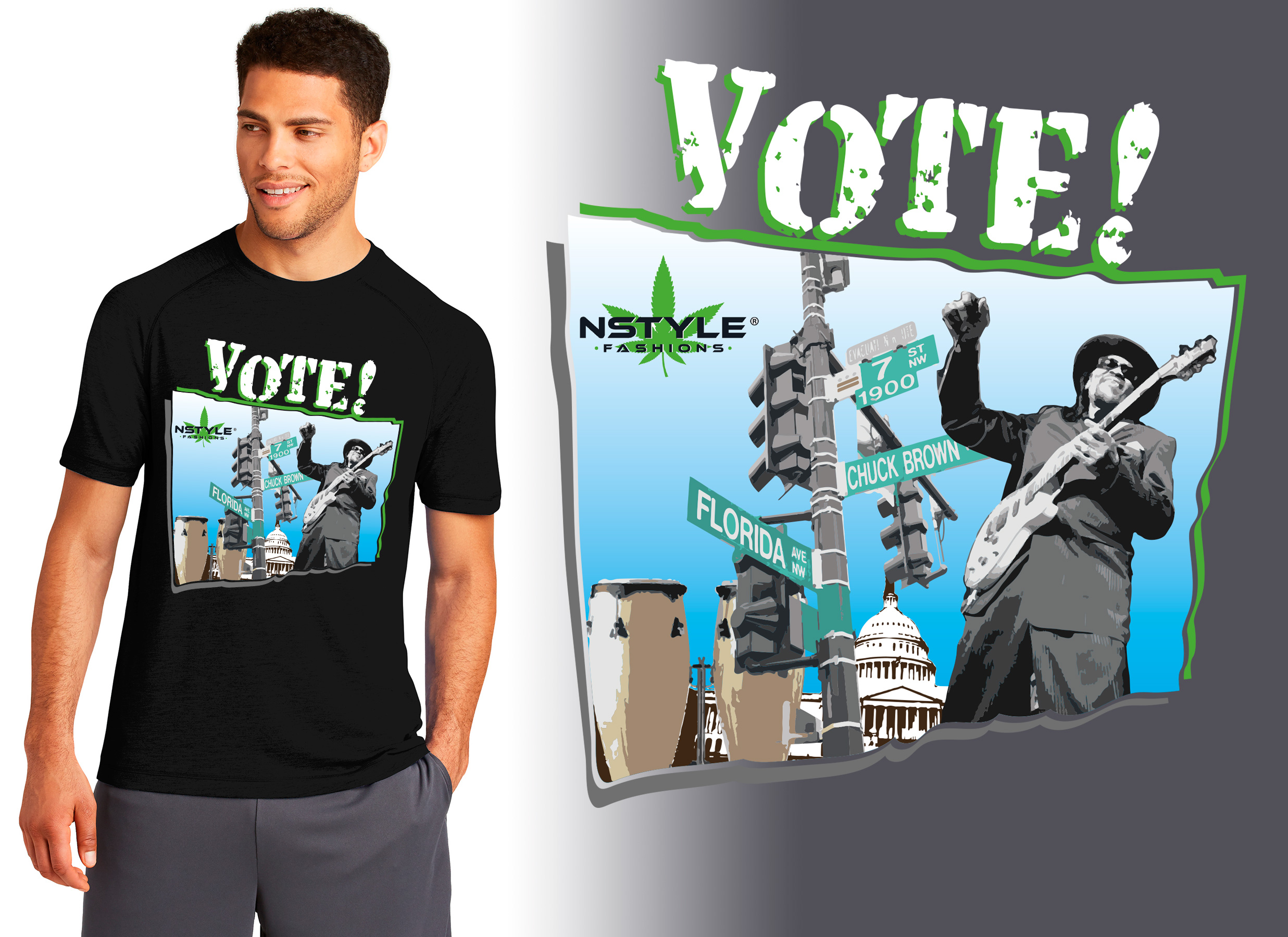 T-shirt Design by Al Pech for NSTYLE FASHIONS  | Design #24670521