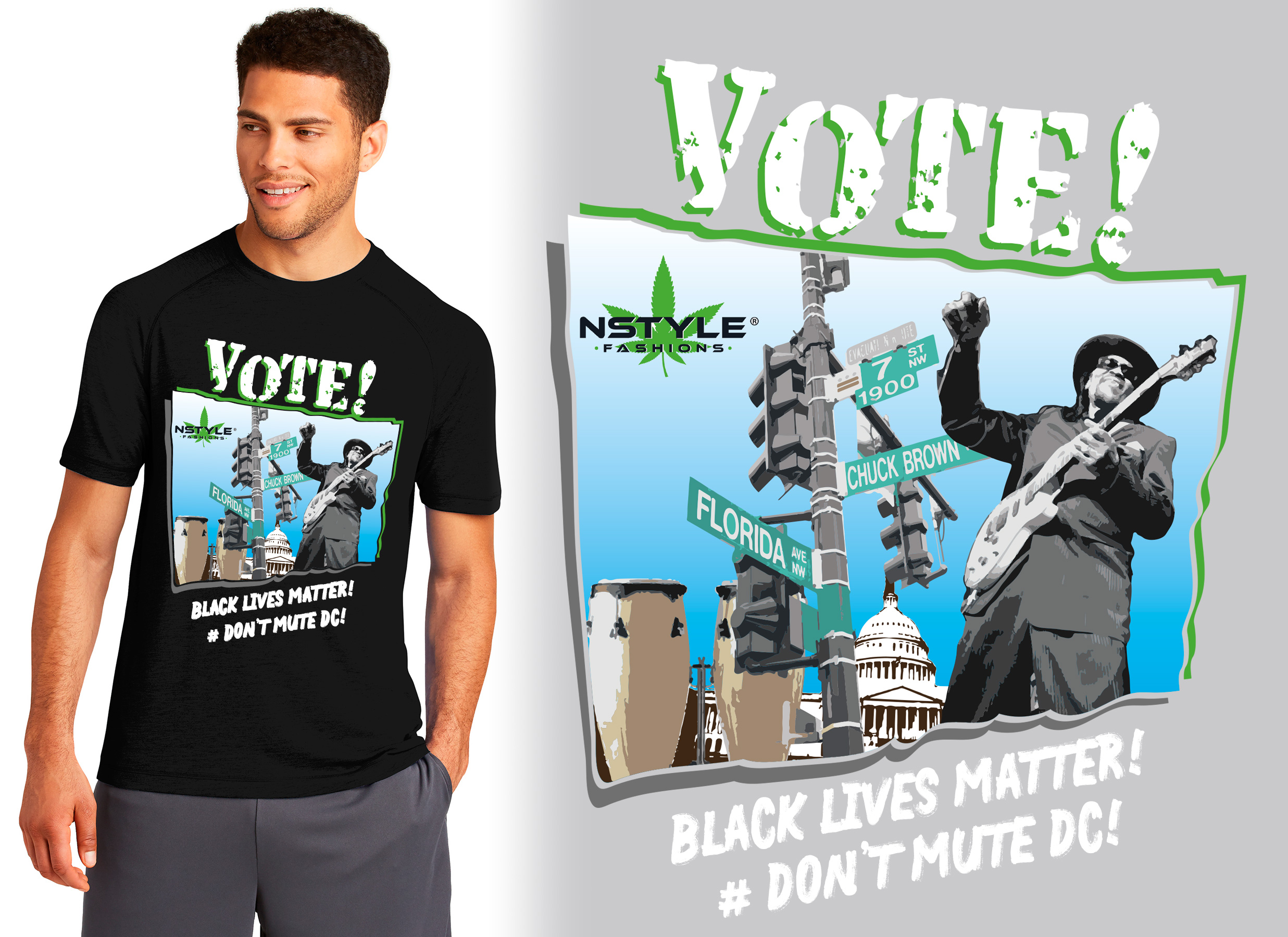 T-shirt Design by Al Pech for NSTYLE FASHIONS  | Design #24673745