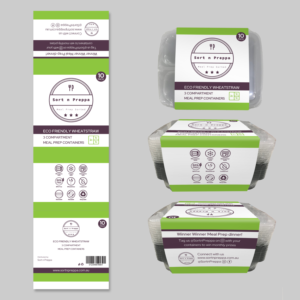 Packaging sleeve for food containers | Design Emballage par vpt_creations