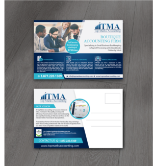 Top Marks Accounting - New Postcard for B2B marketing | Design de Carte Postale par alex989