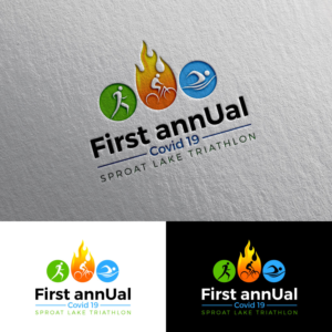 First annUal Covid 19 Sproat Lake Triathlon | Logo Design by Rii
