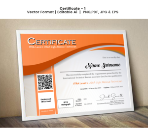 Certificate/Diploma Design - revise rescue qualification diploma | Graphic Design by Expert Designer