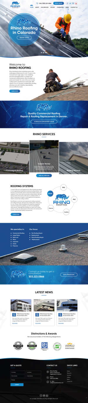 Web Design by pb for Rhino Industries Inc. | Design: #24685751