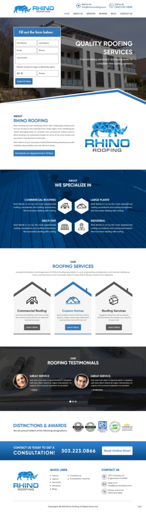 Web Design by pb for Rhino Industries Inc. | Design: #24685752