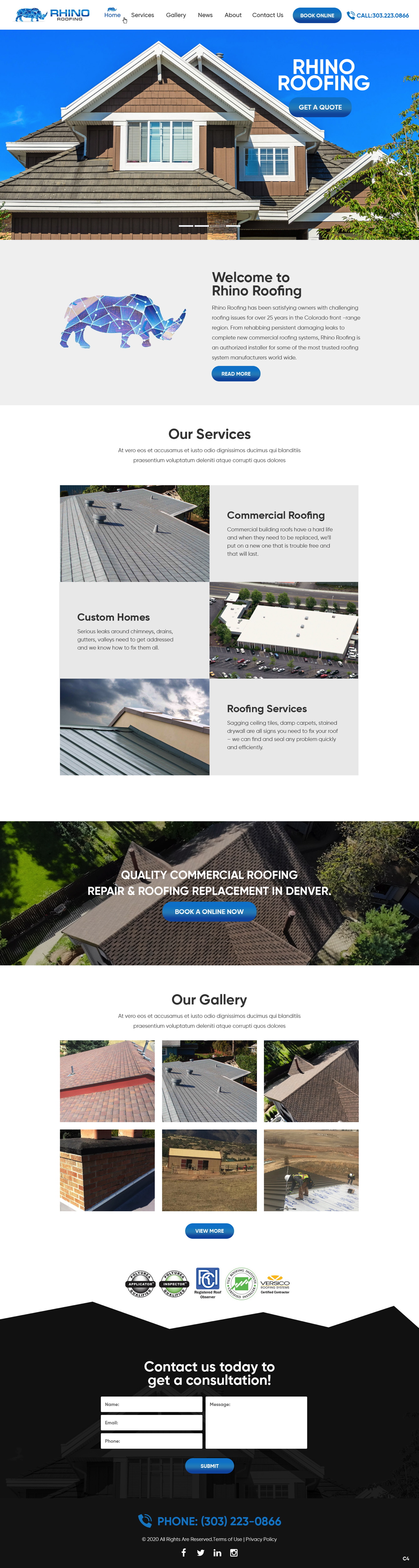 Web Design by pb for Rhino Industries Inc. | Design #24685753