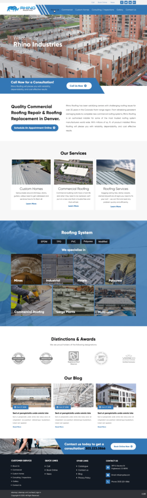 Web Design by pb for Rhino Industries Inc. | Design: #24685754