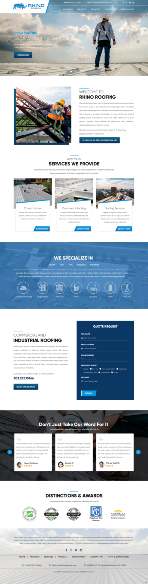 Web Design by pb for Rhino Industries Inc. | Design: #24685758