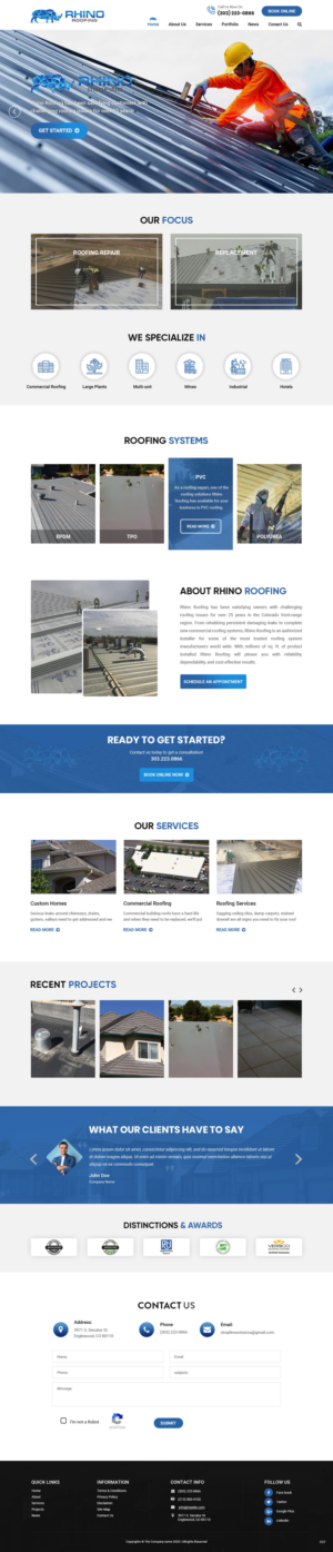 Web Design by pb for Rhino Industries Inc. | Design: #24685761
