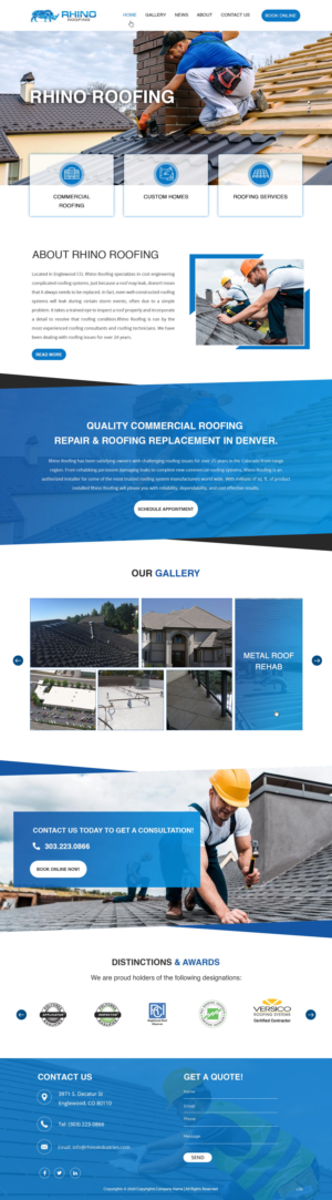 Web Design by pb for Rhino Industries Inc. | Design: #24685763