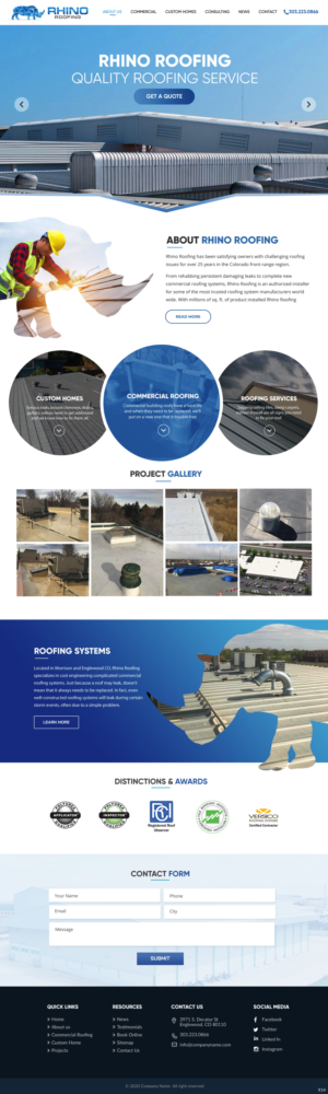 Web Design by pb for Rhino Industries Inc. | Design: #24685767