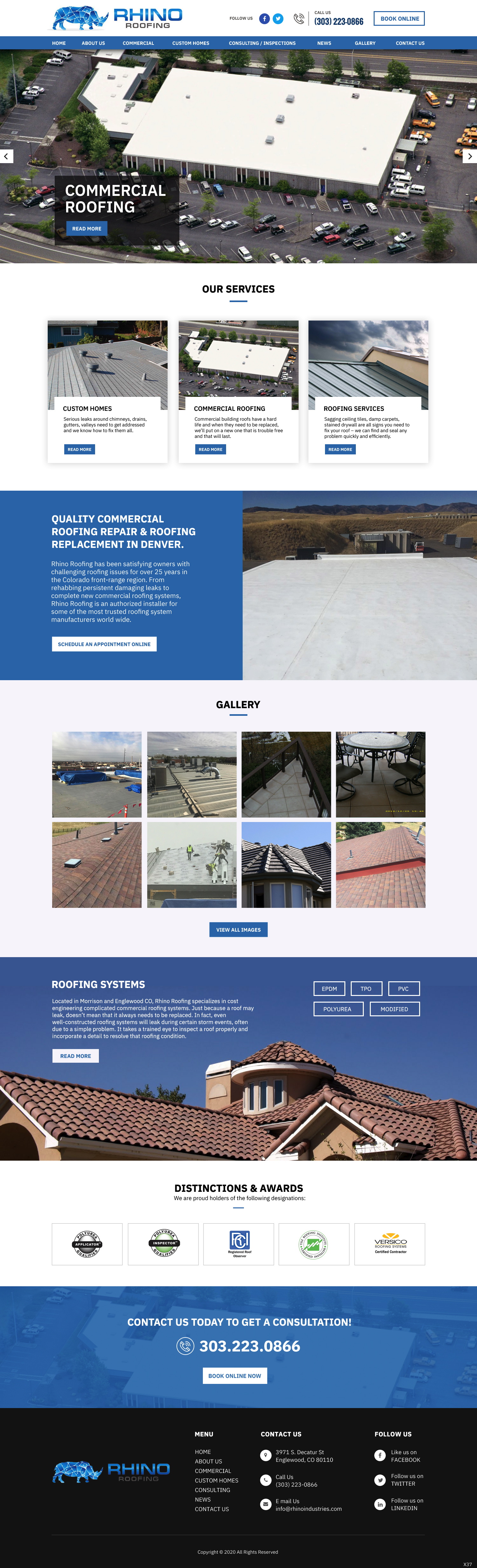 Web Design by pb for Rhino Industries Inc. | Design #24685779
