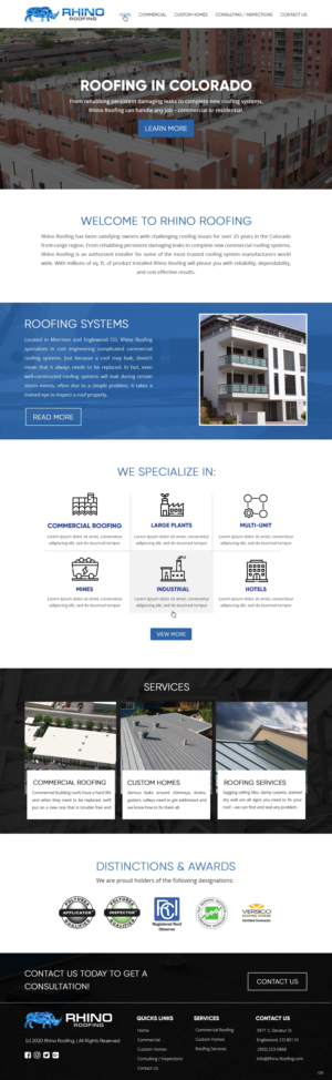 Web Design by pb for Rhino Industries Inc. | Design: #24689184