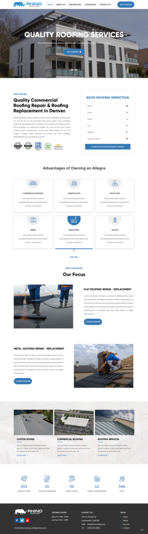 Web Design by pb for Rhino Industries Inc. | Design: #24689185