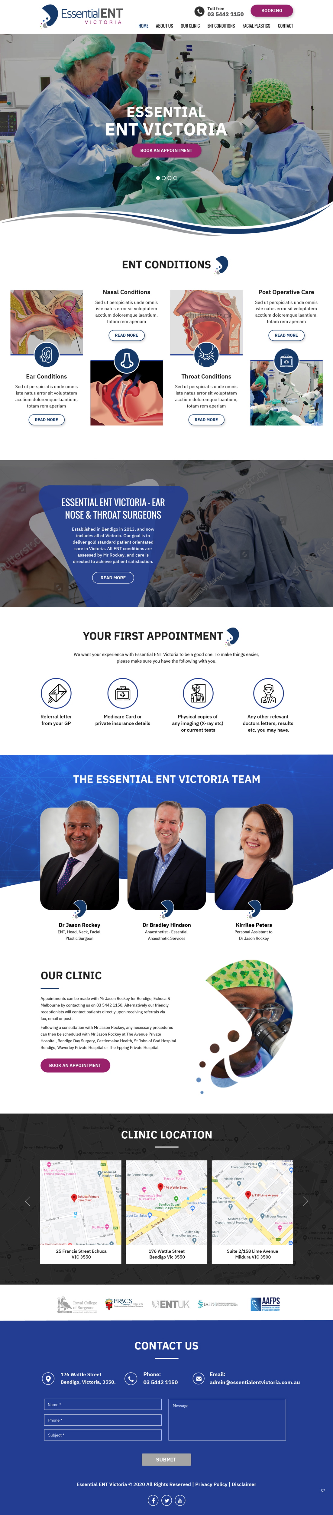Web Design by pb for Essential ENT Victoria  | Design #24685590