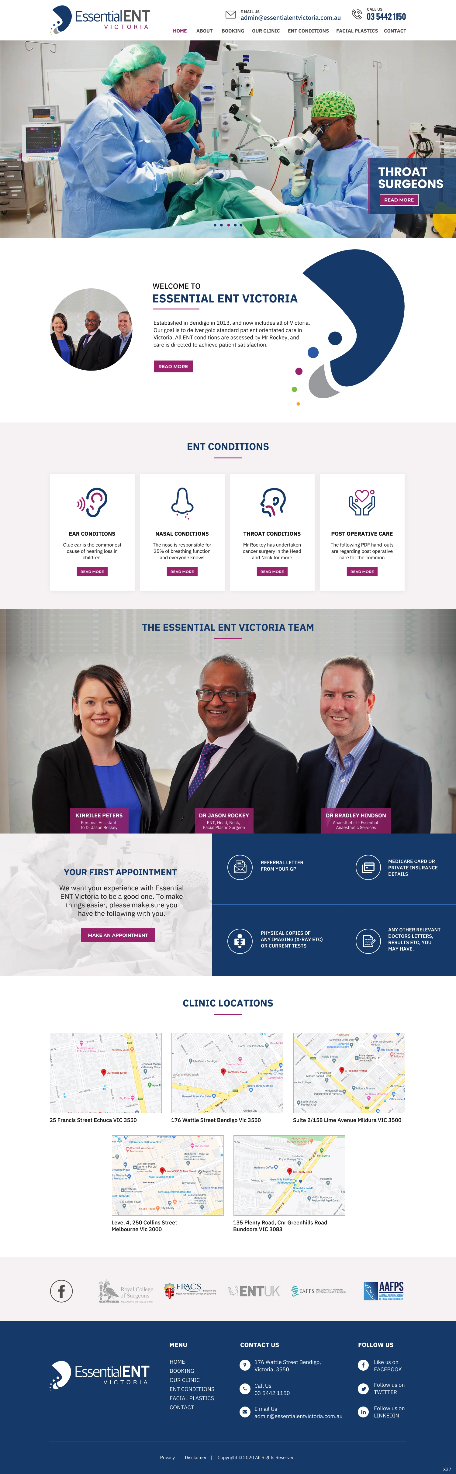 Web Design by pb for Essential ENT Victoria  | Design #24685594