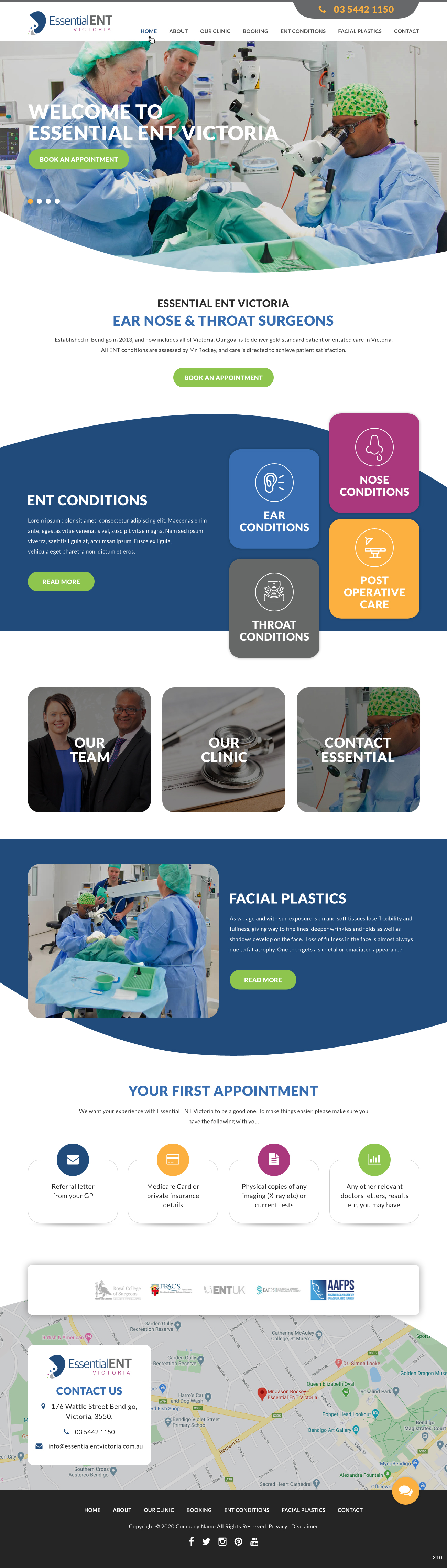 Web Design by pb for Essential ENT Victoria  | Design #24686538