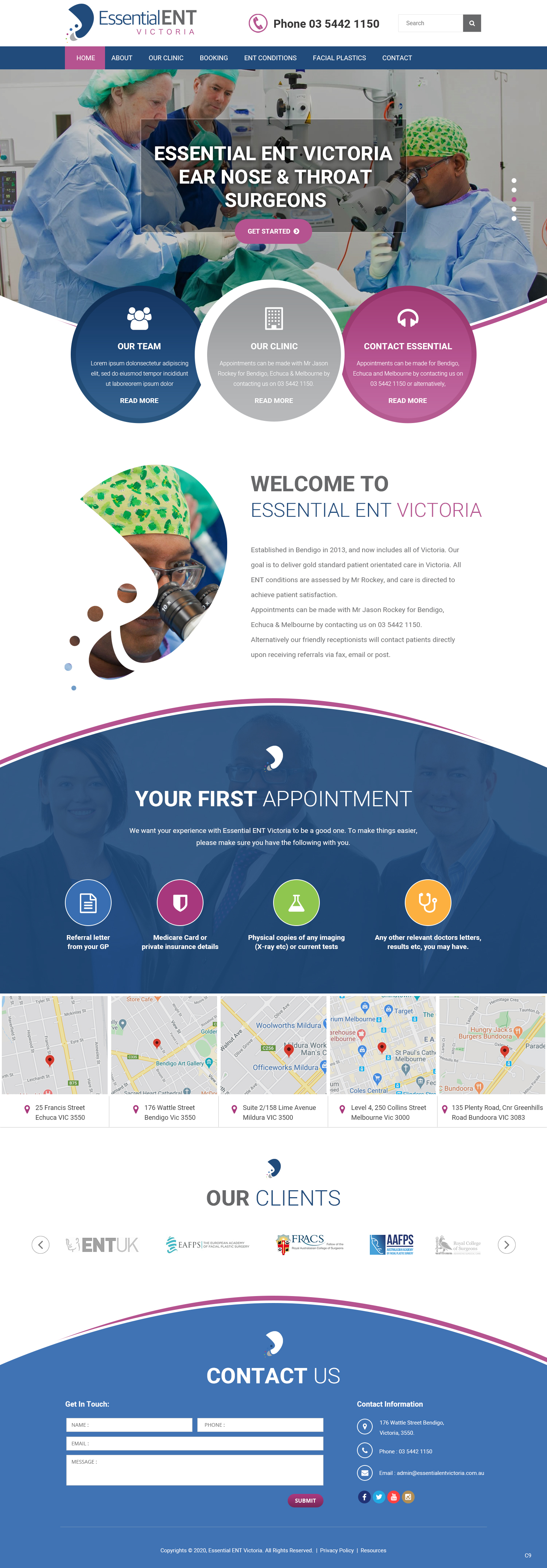 Web Design by pb for Essential ENT Victoria  | Design #24729426