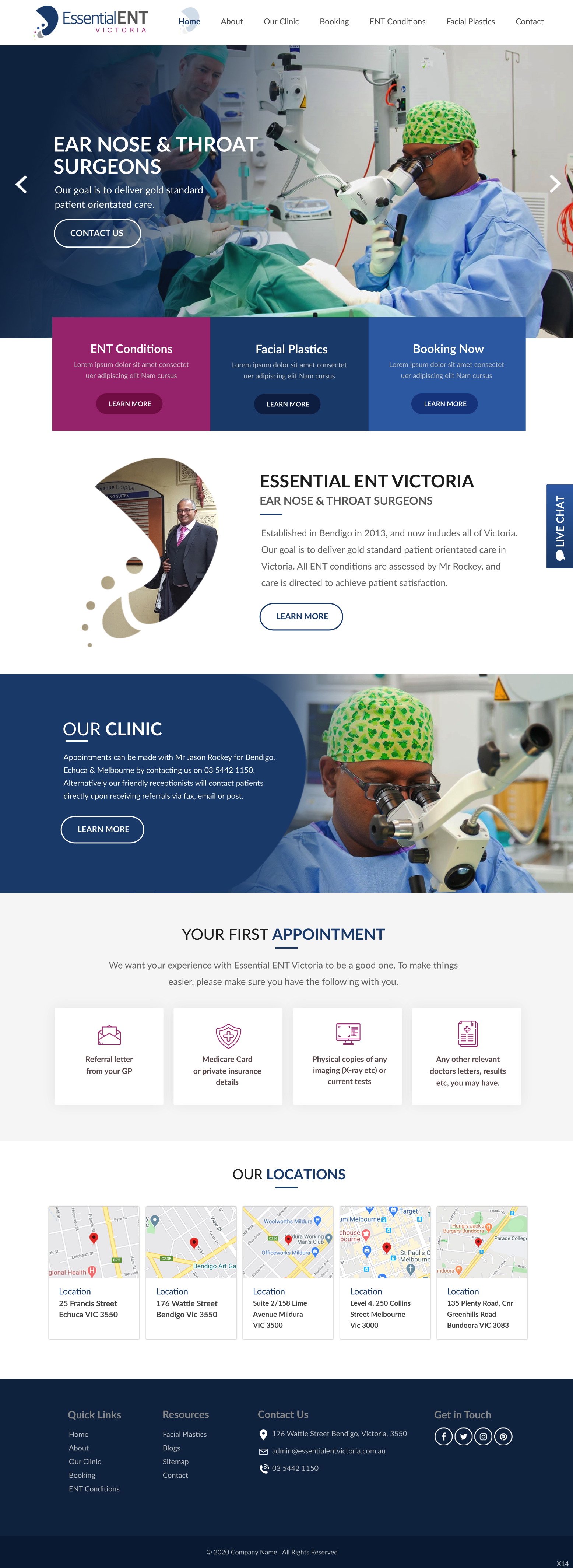 Web Design by pb for Essential ENT Victoria  | Design #25131958