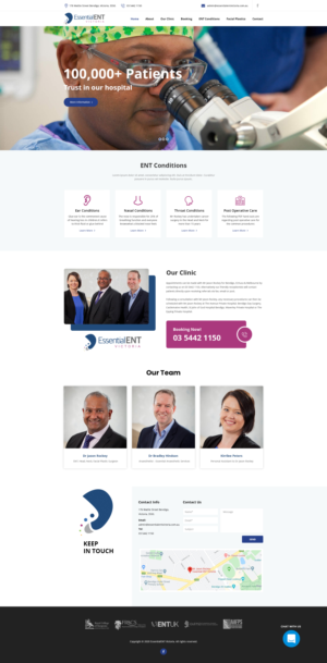 Web Design par Senthil Kumaar V pour Essential ENT Victoria  | Design : #24675375