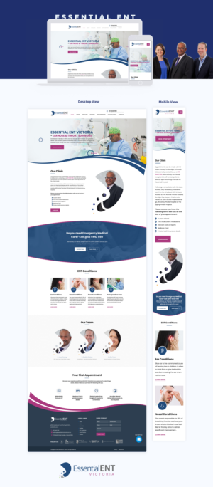 Web Design par Senthil Kumaar V pour Essential ENT Victoria  | Design : #24693986