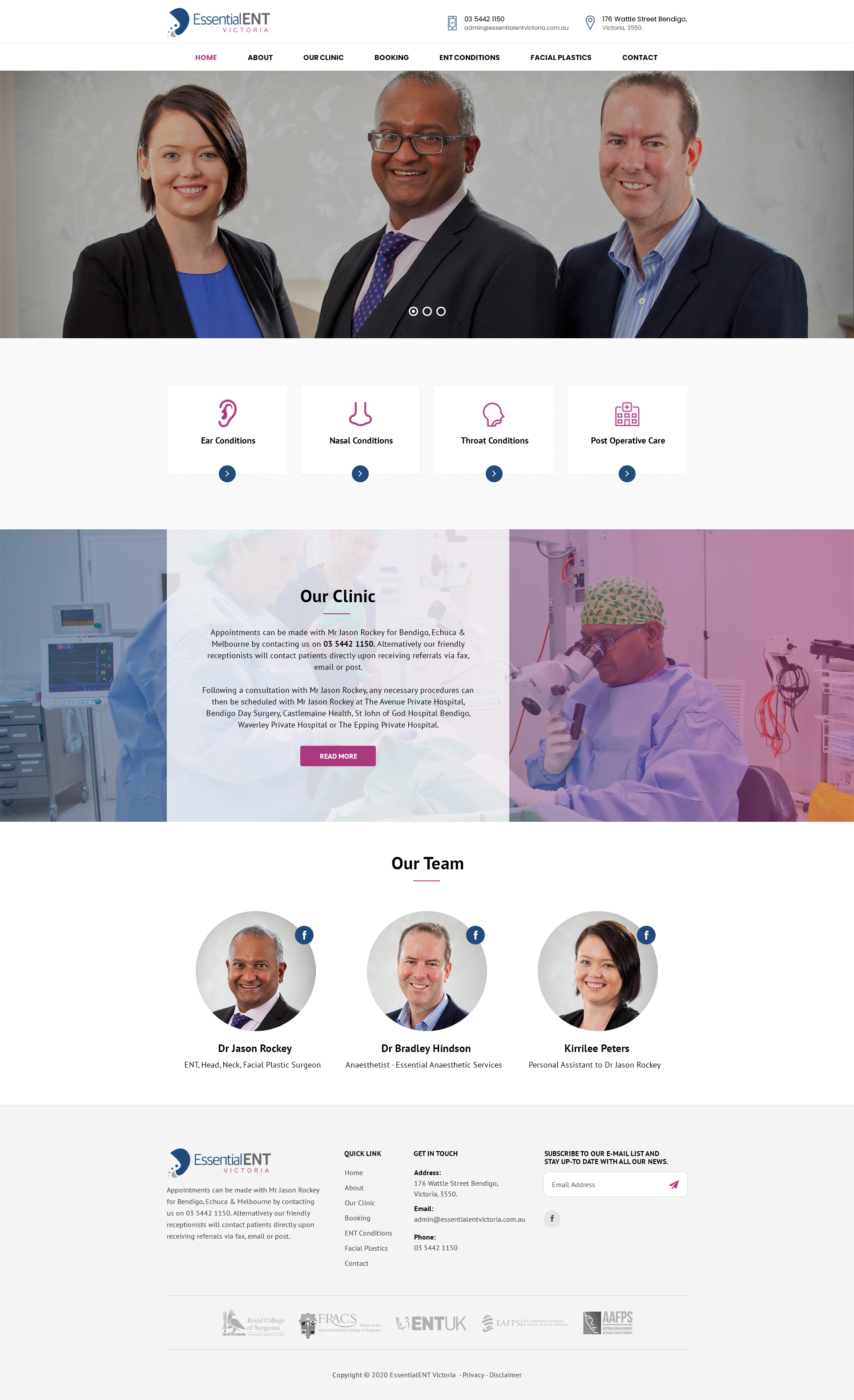 Web Design by Senthil Kumaar V for Essential ENT Victoria  | Design #24724585