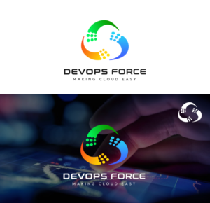 DevOps Force - Making Cloud Easy | Logo Design by oceandeep