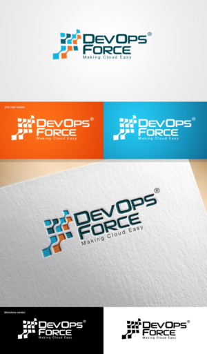 DevOps Force - Making Cloud Easy | Logo Design by creativerhythm