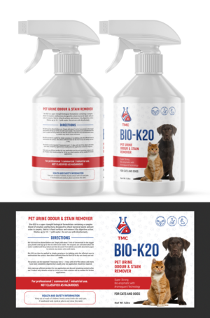 UK Speciality Product Manufacturer Needs Quality Bottle Label For Pet Urine Odour Remover Product | Diseño de Etiqueta por SAI DESIGNS