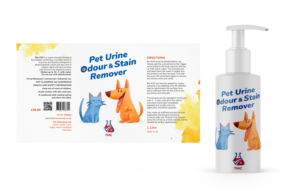 UK Speciality Product Manufacturer Needs Quality Bottle Label For Pet Urine Odour Remover Product | Diseño de Etiqueta por lnb...