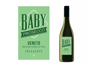 Wine Label for a Prosecco Wine Called Baby | Graphic Design by eleven