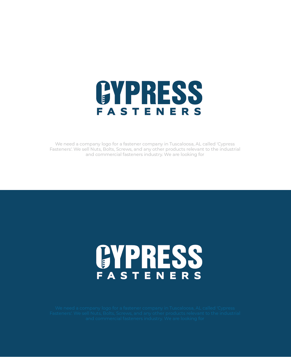 Logo Design by Arthy for Cypress Fasteners | Design #24690496