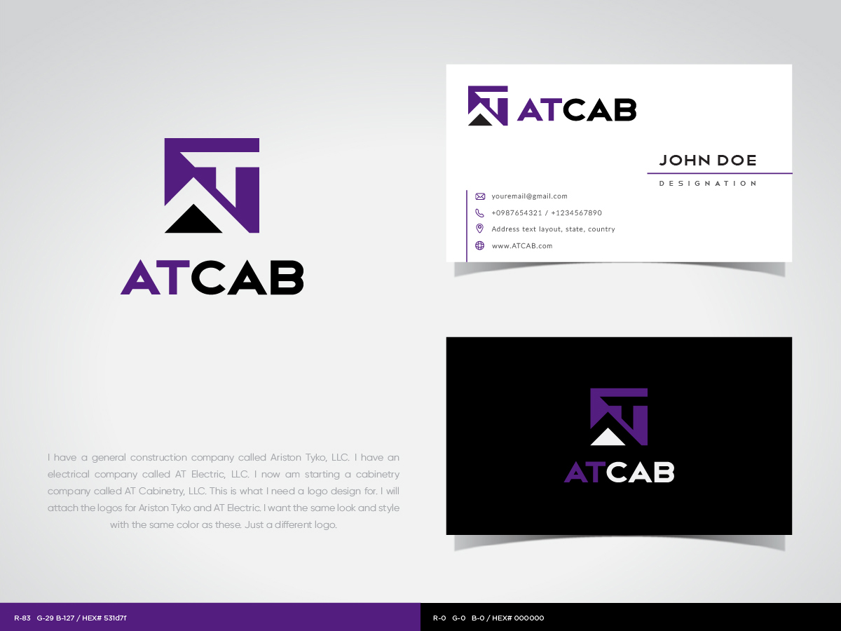 Logo Design by dharlan for AT Electric, LLC | Design #24681555