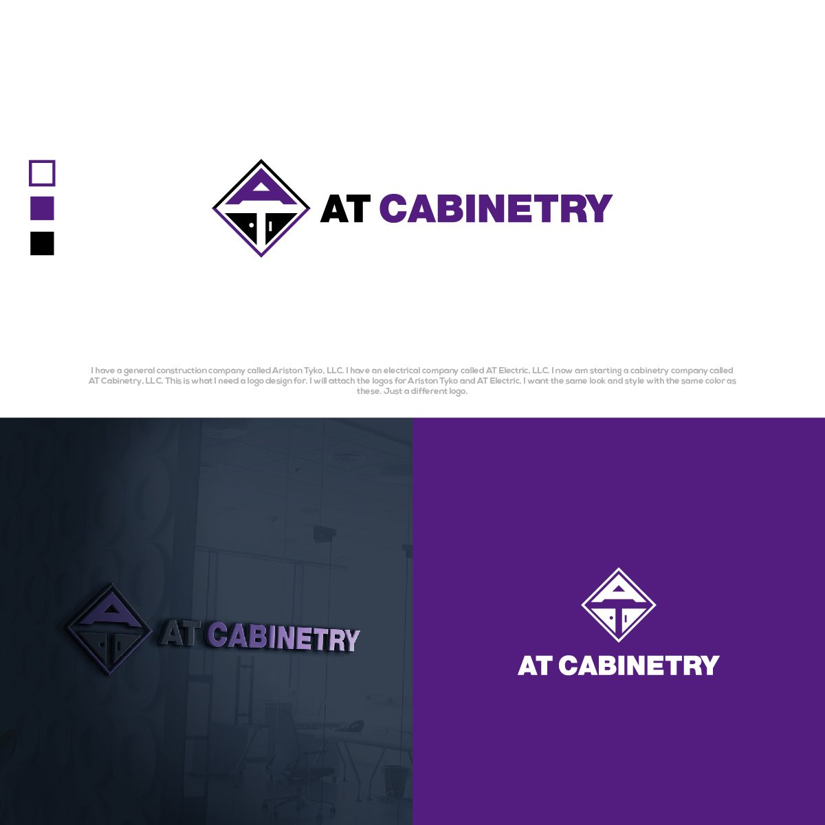 Logo-Design von Kreative_Finger für AT Electric, LLC | Design #24694736