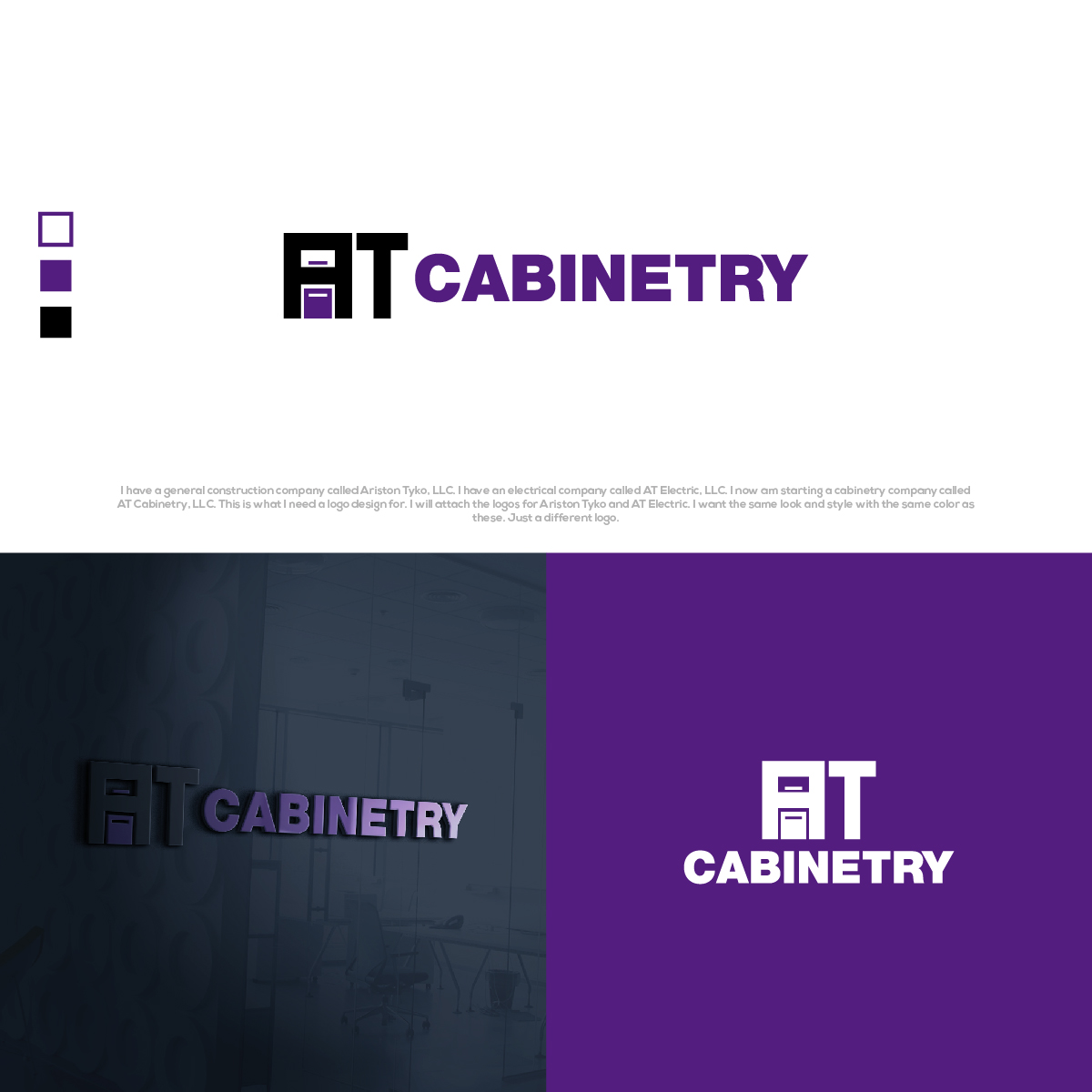 Logo Design by Kreative_Finger for AT Electric, LLC | Design #24694737