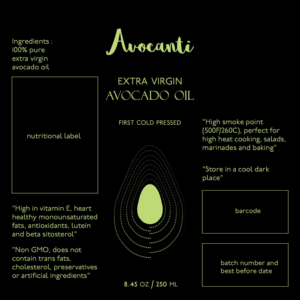 Diseño de Etiqueta por Inaaina para Avocanti | Diseño #24796814