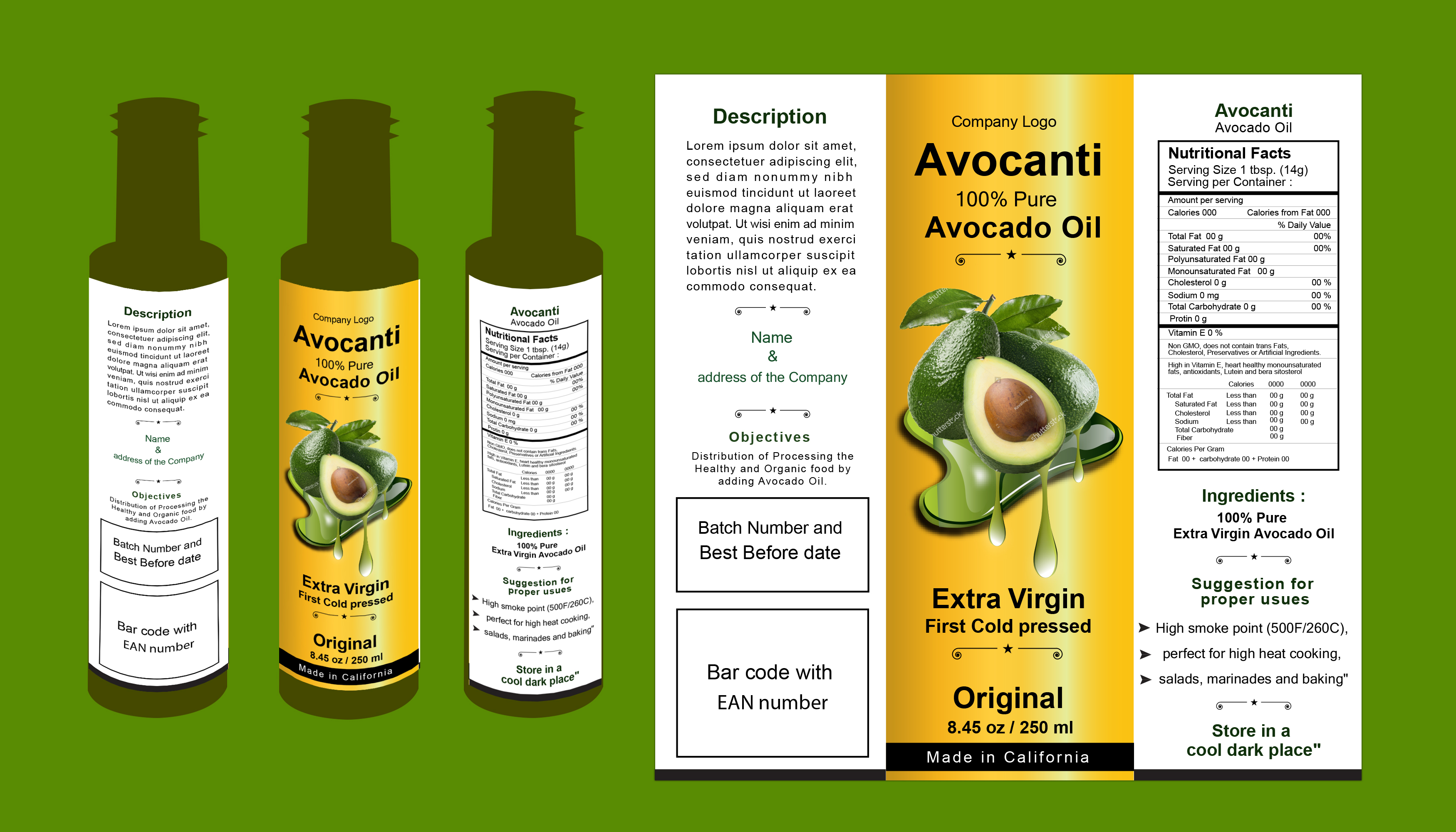 Label Design by subrataswar47 for Avocanti | Design #24801866