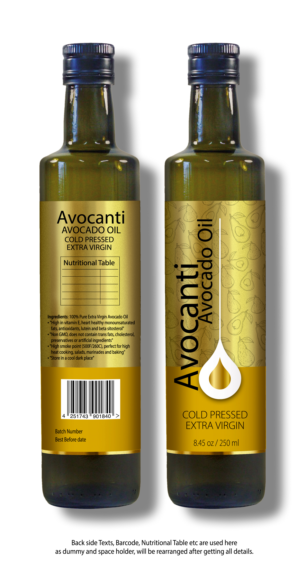 Label Design by D&amp;N for Avocanti | Design: #24816854