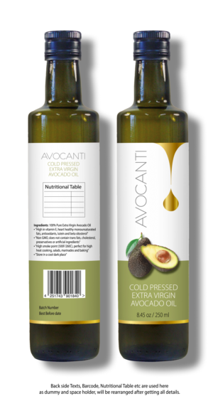 Label Design by D&amp;N for Avocanti | Design: #24866919