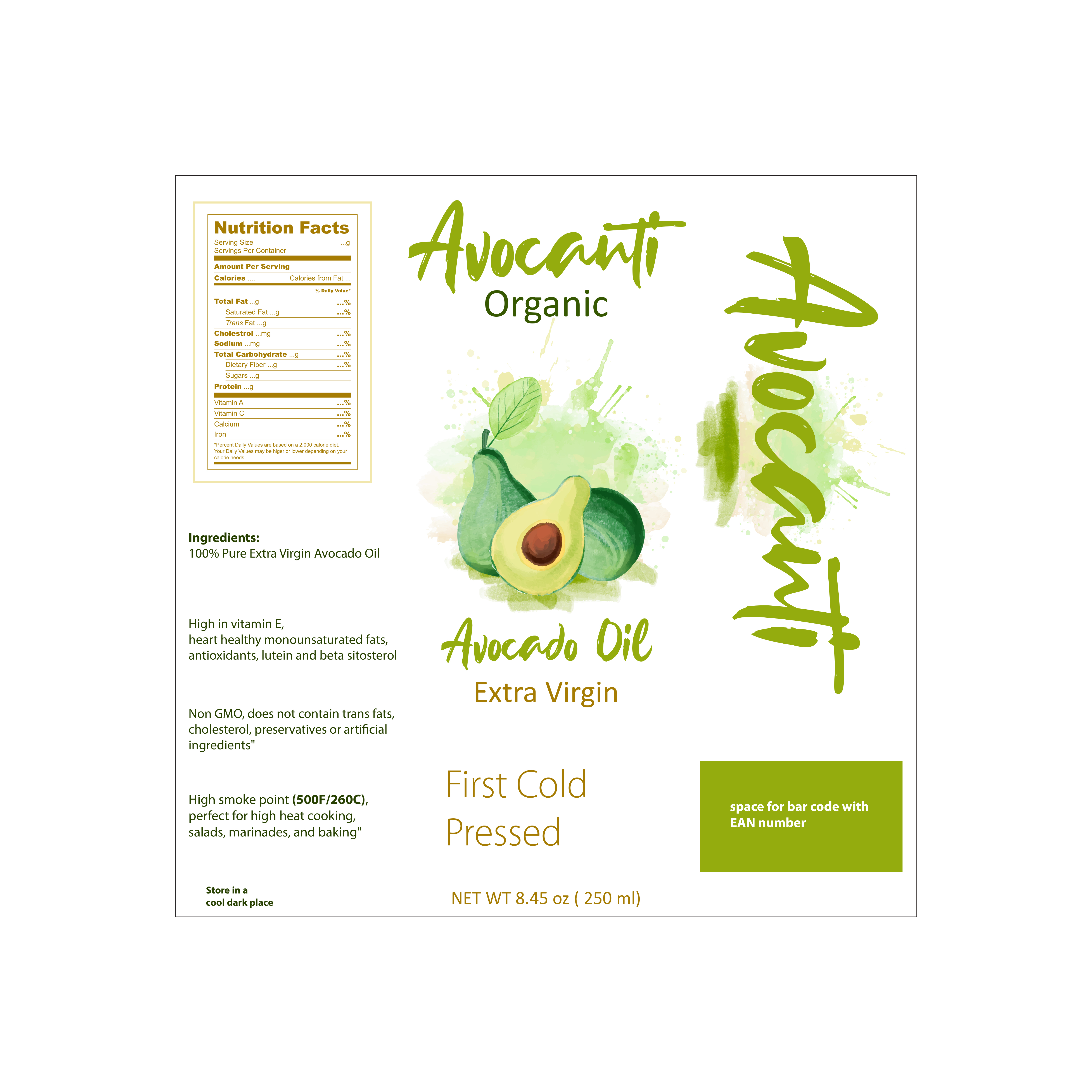 Label Design by Arbaz13 for Avocanti | Design #24829802
