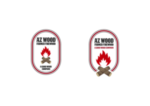 AZ WOOD FARMER FIREWOOD     slogan....A GOOD WOOD COMPANY | Logo Design by The Marble Peach