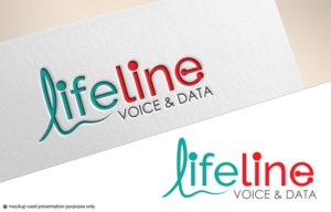 Lifeline Voice & Data | Logo Design by Juli creation