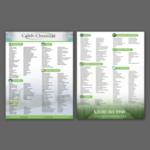 Specialty Chemical Product Line Card Revamp | Flyer Design by aspiremedia