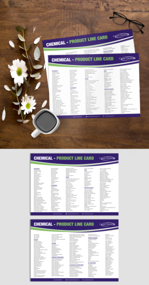 Specialty Chemical Product Line Card Revamp | Flyer Design by ZeneFashions