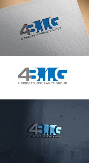 Logo Design by expert pro for 4 Bridges Insurance Group, LLC | Design: #24696376