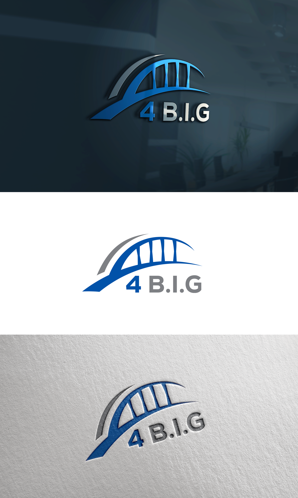 Logo-Design von mintcreative für 4 Bridges Insurance Group, LLC | Design #24791414