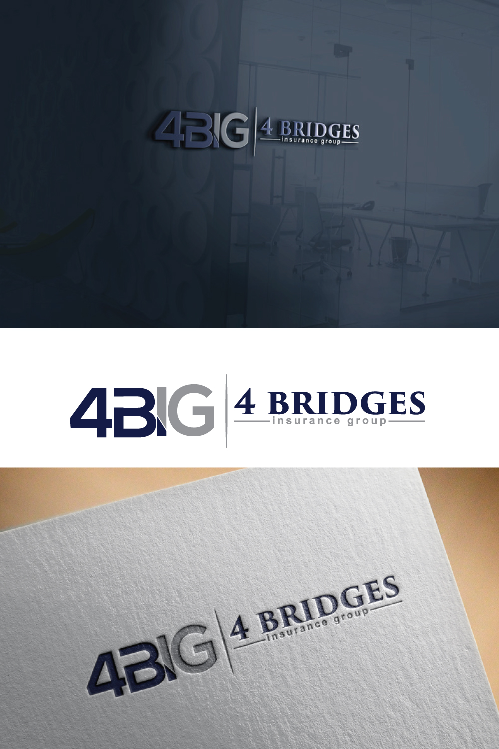Logo Design by maa design for 4 Bridges Insurance Group, LLC | Design: #24791853