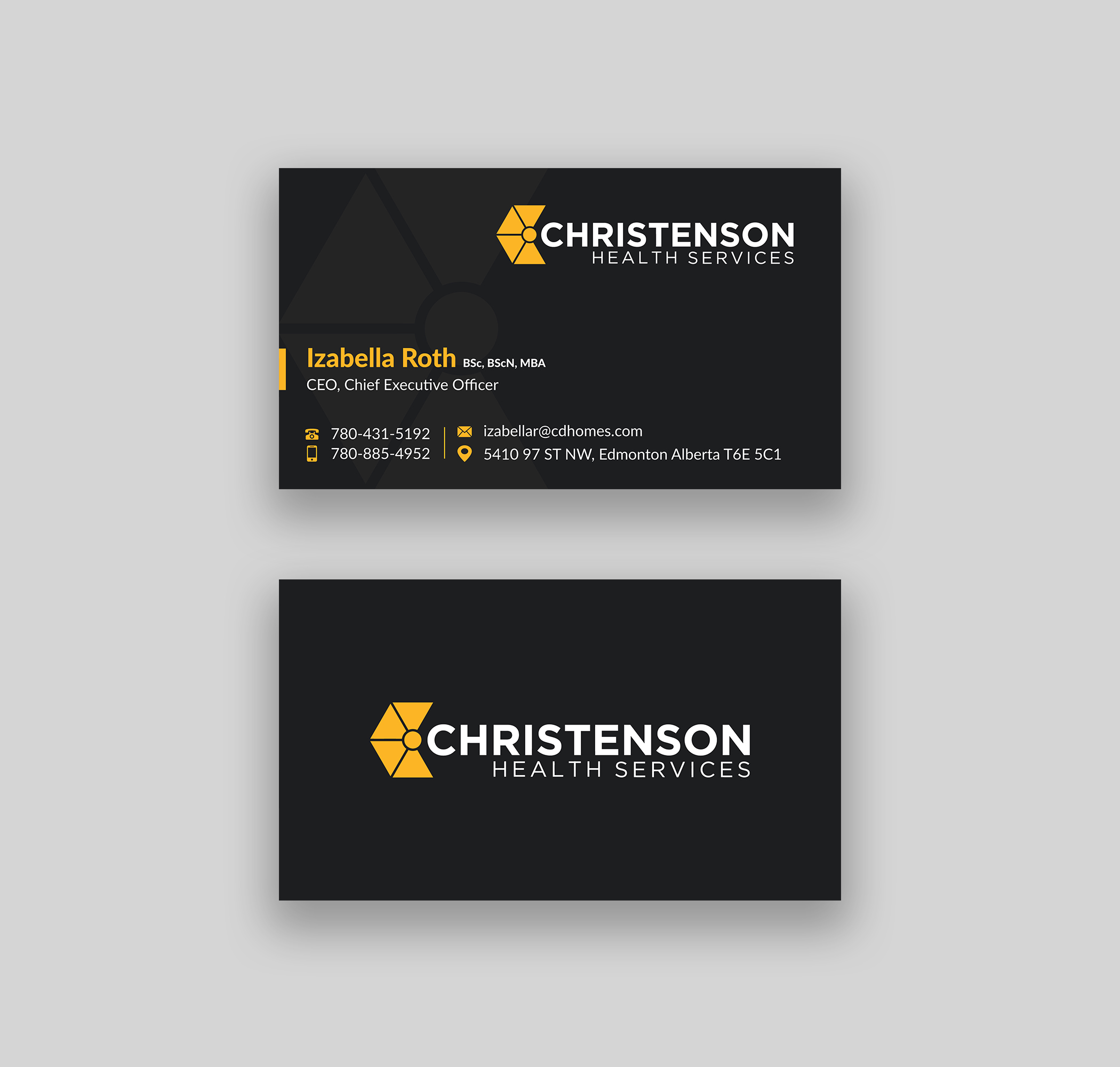 Business Card Design by Musa. A for this project | Design #24694812