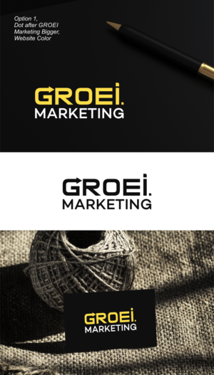 groei.marketing (capital or non capital both are possible) | Diseño de Logo por V Solutions